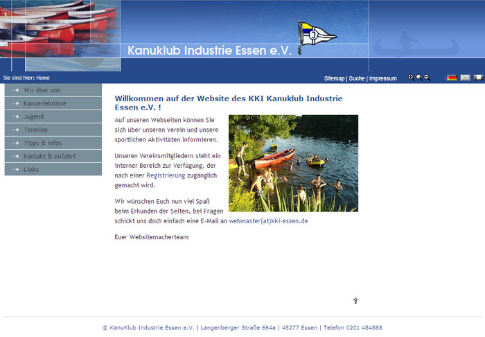 Kanu Industrie Essen e.V., 2009, Fortbildung bei der Gfn AG, Köln